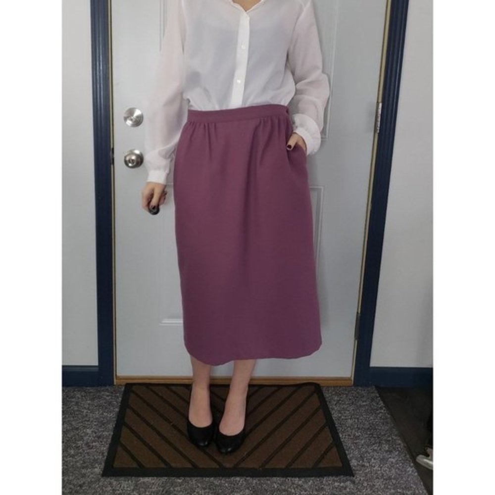 Vintage‎ Mauve Pencil Skirt